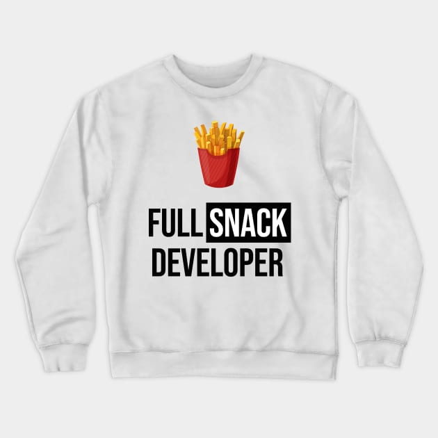 Full Snack Developer - Fries Crewneck Sweatshirt by Sweetlord